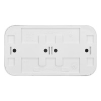 Розетка Bylectrica 2-местная ОУ с заз.конт. со шторкой, серия ПРАЛЕСКА, белый, РА16-274