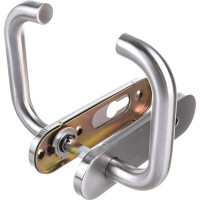 Дверная ручка Fuaro DH-0433 SS с пружиной, нержавейка 201, квадрат 9x140 мм 42599