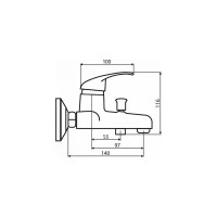 Смеситель для ванны Dorff Comfort полимер D8010000