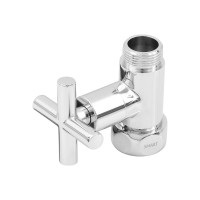 Прямой кран-вентиль SMT ручка крест, хром, 1х3/4 г/ш, 2 шт 8731SCH0510/2C