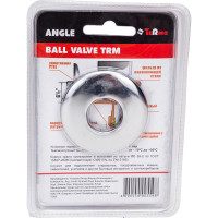 Шаровый угловой кран с фильтром Terma TRm 1/2х3/8 с цангой на 10 мм., с отражателем 25644