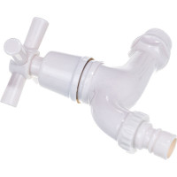 Водоразборный кран Terma пластиковый, белый 66452