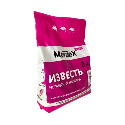 Негашеная известь Movatex МОЛОТАЯ 2 кг М08549