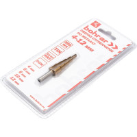 Сверло ступенчатое по металлу (4/6/8/10/12 мм; HSS W4 TiN) BOHRER 31541200