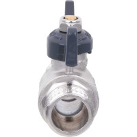 Кран шаровой AQUALINK нар-нар 1/2 B бабочка 2336 02336