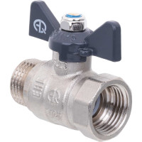 Кран шаровой AQUALINK вн-нар 1/2 B бабочка 1158 01158