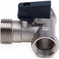 Шаровой кран AQUALINK трехпроходной 1/2 вн x 3/4 нарx 1/2 нар 01175