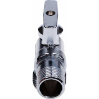 Шаровой кран AQUALINK угловой, с удлиненной резьбой 1/2 нар-1/2 нар Cr B 3969