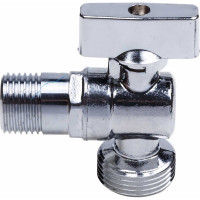 Шаровой кран AQUALINK угловой, с удлиненной резьбой 1/2 нар-1/2 нар Cr B 3969