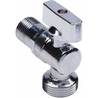 Шаровой кран AQUALINK угловой, с удлиненной резьбой 1/2 нар-1/2 нар Cr B 3969