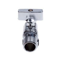 Шаровой кран AQUALINK угловой, с удлиненной резьбой 1/2 нар-1/2 нар Cr B 3969
