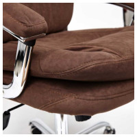 Кресло TetChair SOFTY LUX флок коричневый 6 13595