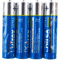 Батарея Mirex, щелочная LR03 / AAA 1,5V 4 шт shrink 23702-LR03-S4