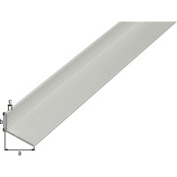 Угловой профиль ALBERTS алюминиевый, серебристый, 40x10x2х2000 мм 474799