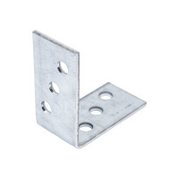 Перфорированный уголок ALBERTS оцинкованный, 40х40х20х2 мм 330156