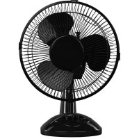 Бытовой настольный вентилятор RIX RDF-2200B, цвет черный, 25Вт 47458