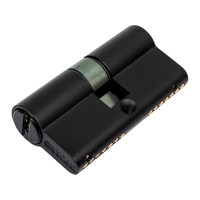 Цилиндровый механизм Fuaro D-PRO500/60 mm /25+10+25/ BL черный, 5 кл. 42509