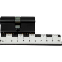 Цилиндровый механизм Fuaro D-PRO500/60 mm /25+10+25/ BL черный, 5 кл. 42509