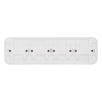 Розетка Bylectrica 4-местная ОУ с заз.конт. со шторкой, серия ПРАЛЕСКА, белый, РА16-278