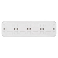 Розетка Bylectrica 4-местная ОУ с заз.конт., серия ПРАЛЕСКА, белый, РА16-266