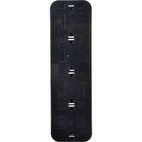 Розетка Bylectrica 4-местная ОУ с заз.конт., серия ПРАЛЕСКА, черный, РА16-266 черный