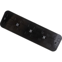 Розетка Bylectrica 4-местная ОУ, серия ПРАЛЕСКА, черный, РА16-264 черный