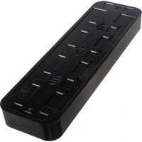 Розетка Bylectrica 4-местная ОУ, серия ПРАЛЕСКА, черный, РА16-264 черный