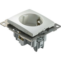 Механизм розетки GUSI ELECTRIC 1-ой с заземление, с защитной шторкой, СУ, 16А, 250В, жемчуг С10Р4-028
