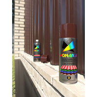 Аэрозольная эмаль для профнастила MONARCA RAL8017 шоколадно-коричневый 78017