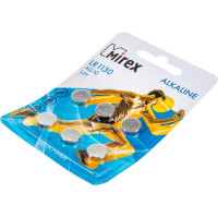 Батарея Mirex, щелочная AG10 / LR1130 1,5V 6 шт ecopack 23702-LR1130-E6