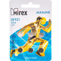 Батарея Mirex, щелочная AG6 / LR921 1,5V 6 шт ecopack 23702-LR921-E6