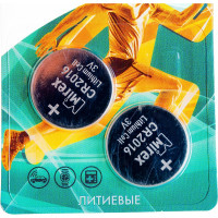 Батарея Mirex, литиевая CR2016 3V 2 шт ecopack 23702-CR2016-E2