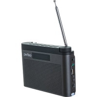 Цифровой радиоприемник Perfeo ТАЙГА FM MP3 встроенный аккумулятор, USB, серый 30015160