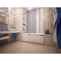 Экран с откидными дверцами МетаКам 1480х560-600 белый