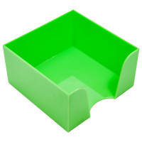 Пластбокс для бумажного блока ОСКОЛПЛАСТ 9х9х5 см, зеленый 995-10