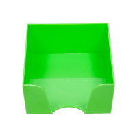 Пластбокс для бумажного блока ОСКОЛПЛАСТ 9х9х5 см, зеленый 995-10