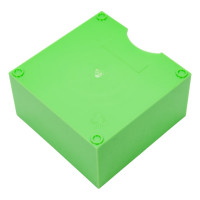 Пластбокс для бумажного блока ОСКОЛПЛАСТ 9х9х5 см, зеленый 995-10