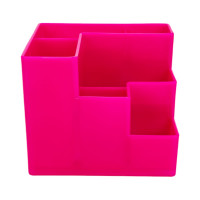 Подставка для канцелярских мелочей ОСКОЛПЛАСТ 6 отделений, розовая 601-11