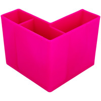 Подставка для канцелярских мелочей ОСКОЛПЛАСТ 6 отделений, розовая 601-11