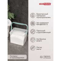 Ведро для стирального порошка Econova 235х210х162 мм бесцветный 431226301