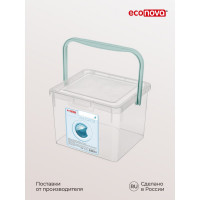 Ведро для стирального порошка Econova 235х210х162 мм бесцветный 431226301