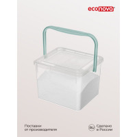 Ведро для стирального порошка Econova 235х210х162 мм бесцветный 431226301