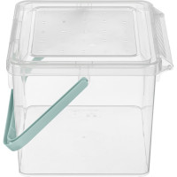 Ведро для стирального порошка Econova 235х210х162 мм бесцветный 431226301