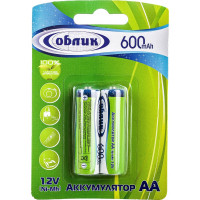 Аккумуляторы Облик Ni-Mh AA - 600 mAh Блистер-2 776
