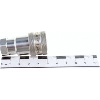 Соединение быстроразъемное серия А ISO 7241-A (1/4; розетка; нержавеющая сталь 304) TITAN LOCK TL2AF-S