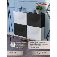 Обувница Econova 512х185х380 мм, черный 434218313