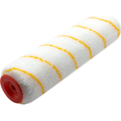 Валик DeltaRoll полиакрил с желтой полоской, ворс 11 мм, 250х48 мм R03250