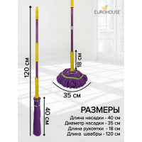 Веревочная швабра EUROHOUSE из микрофибры 4829