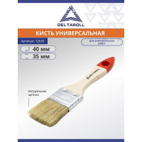 Плоская кисть DeltaRoll с деревянной ручкой, 35x8 мм 12635