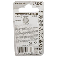 Батарейка Panasonic Power Cells CR2012 B1 7518